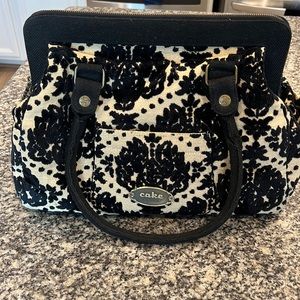Petunia Pickle Bottom Cake | Black Licorice Cosmopolitan Carryall Baby Bag